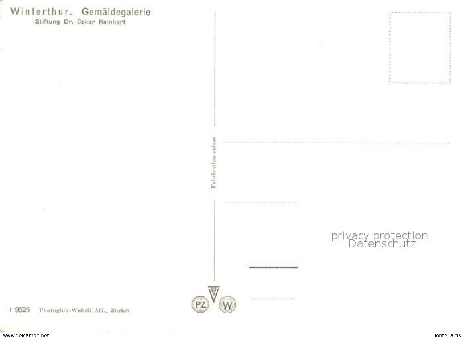 12964488 Winterthur ZH Gemaeldegalerie Stiftung Dr Oskar Reinhart Teich Winterth - Autres & Non Classés