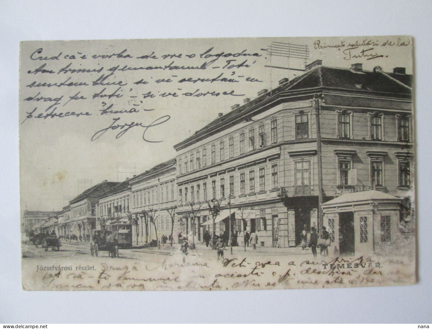 Romania-Timișoara/Temesvar:Boulevard/Bulevardul Franz Josef,1905 Mailed Postcard See Pictures - Romania