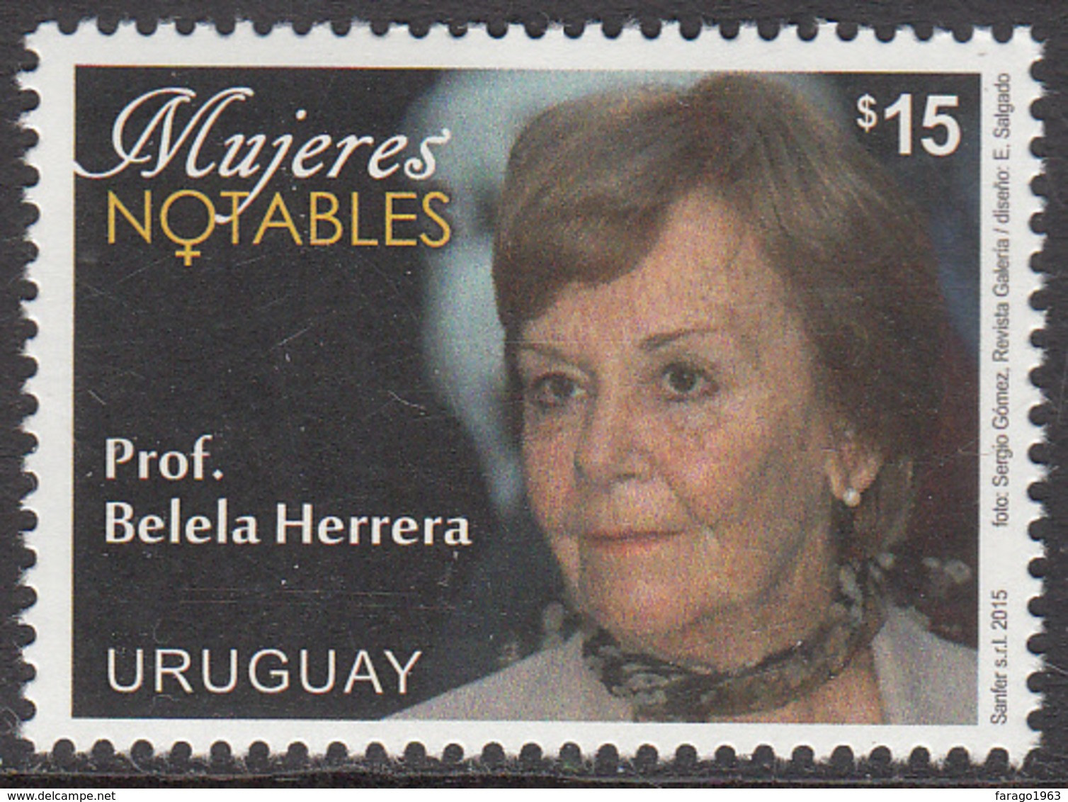 2015 Uruguay Herrera University Education Complete Set Of 1 MNH - Uruguay