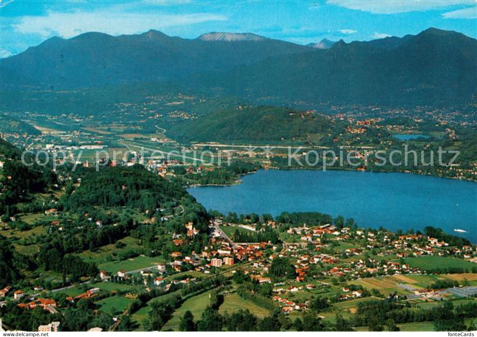 12961788 Magliaso Fliegeraufnahme Lago Di Lugano Magliaso - Andere & Zonder Classificatie