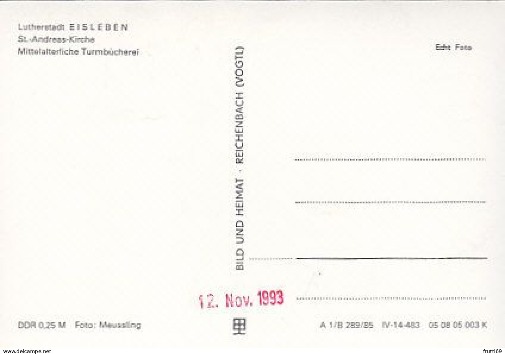 AK 215487 CHURCH / CLOISTER ... - Eisleben - St.-Andreas-Kirche - Mittelalterliche Turmbücherei - Chiese E Conventi