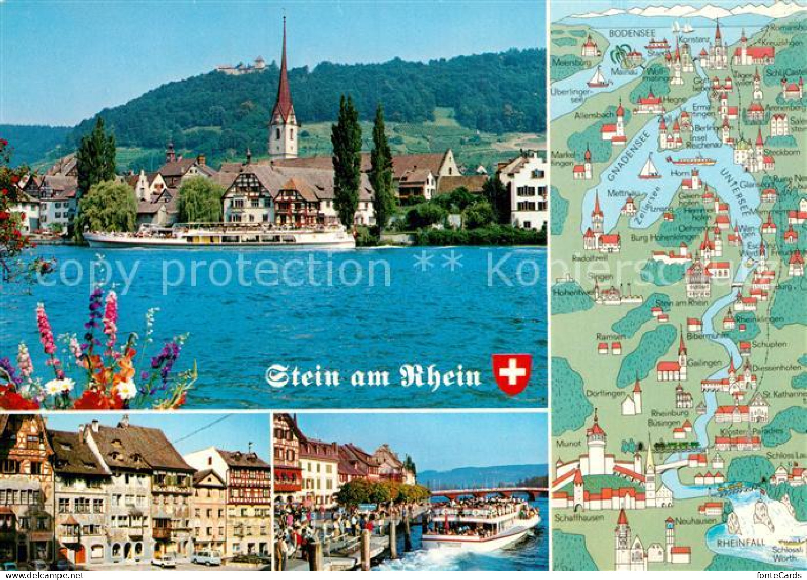 12959508 Stein Rhein Partie Am Rhein Lageplan Stein Rhein - Andere & Zonder Classificatie