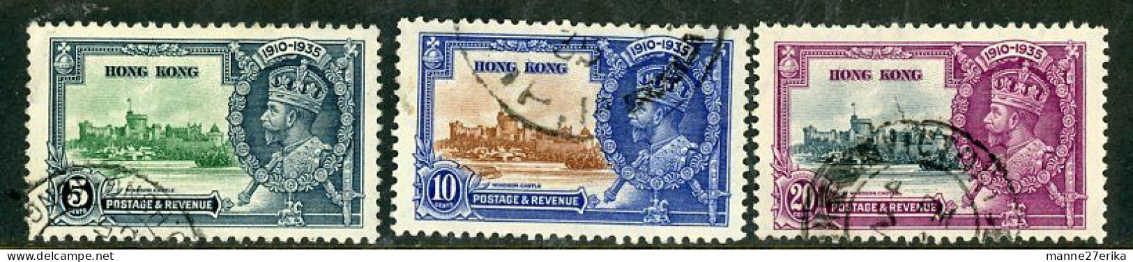 Hong Kong USED 1935 "Silver Jubilee" - Used Stamps