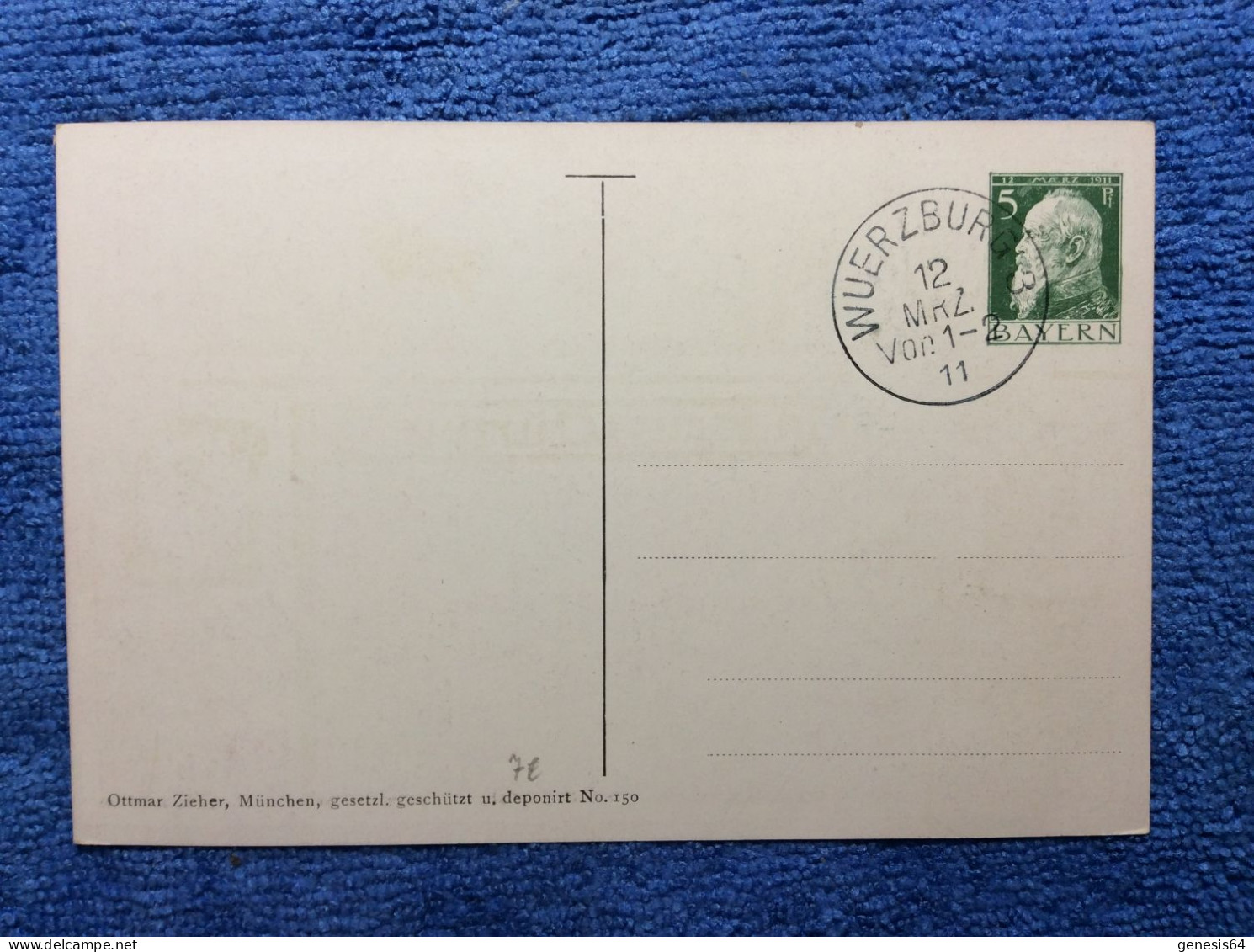 Altdeutschland Bayern 1911. PP 27 E2/02 (1ZKPVT011) - Postal  Stationery