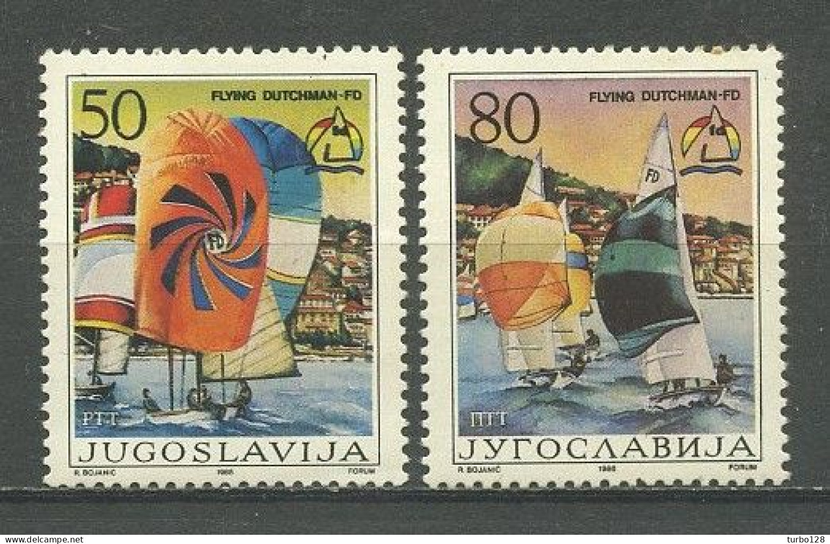 YOUGOSLAVIE 1986 N° 2045/2046 ** Neufs MNH Superbes C 1.75 € Sports Bateaux Voiliers Sailboat Transports - Unused Stamps