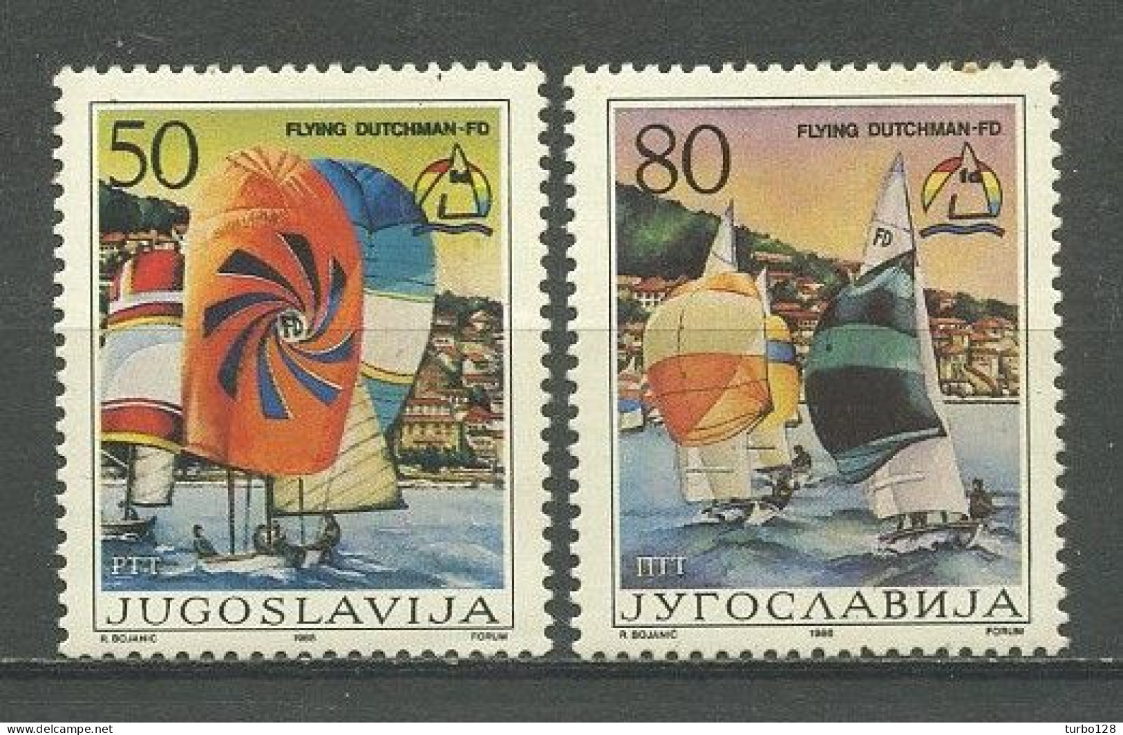 YOUGOSLAVIE 1986 N° 2045/2046 ** Neufs MNH Superbes C 1.75 € Sports Bateaux Voiliers Sailboat Transports - Ungebraucht