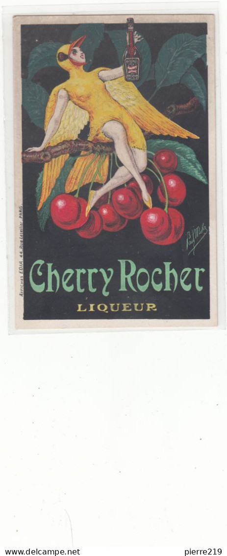 CPA Cherry Rocher Liqueur  Illustrateur Paul MOHR - Advertising