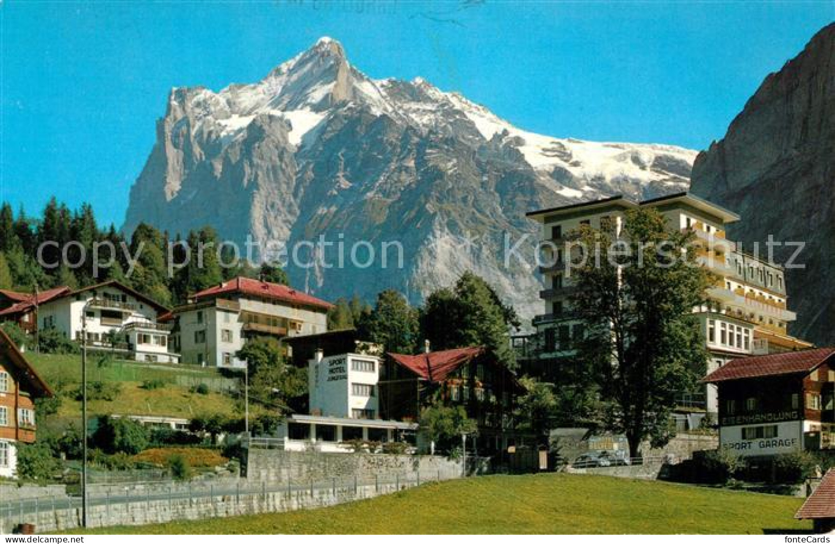 12955912 Grindelwald Mit Blick Zum Wetterhorn Berner Alpen Grindelwald - Autres & Non Classés