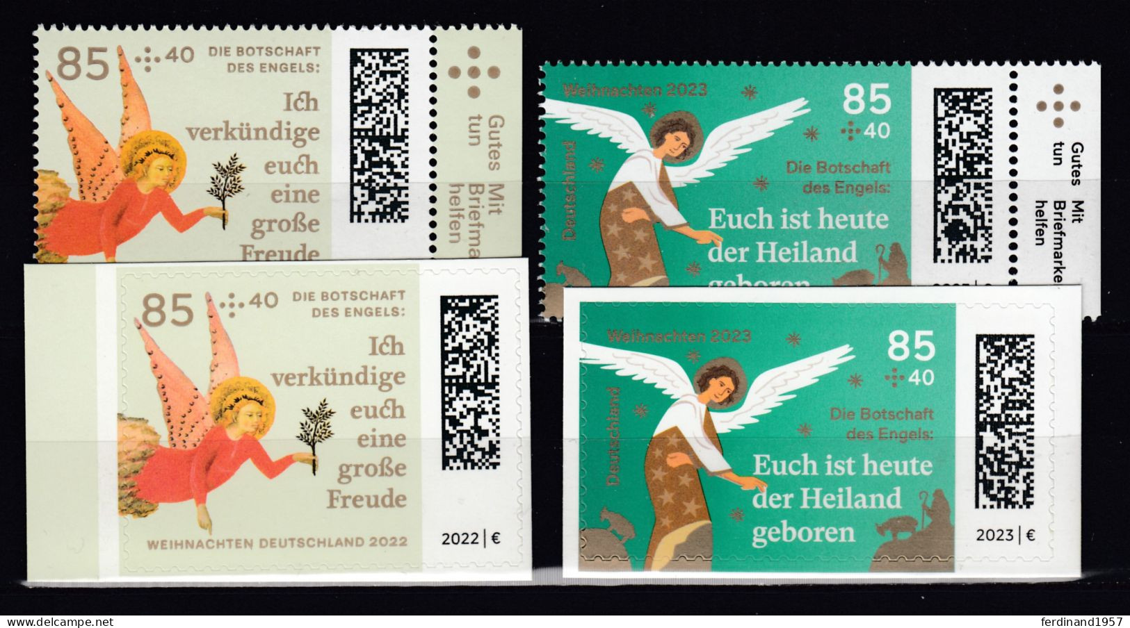 BRD 2022/23 Mi.3724+3729+3793+3799 „Die Botschaft Des Engels“ Postfrische** Lot MNH - Unused Stamps