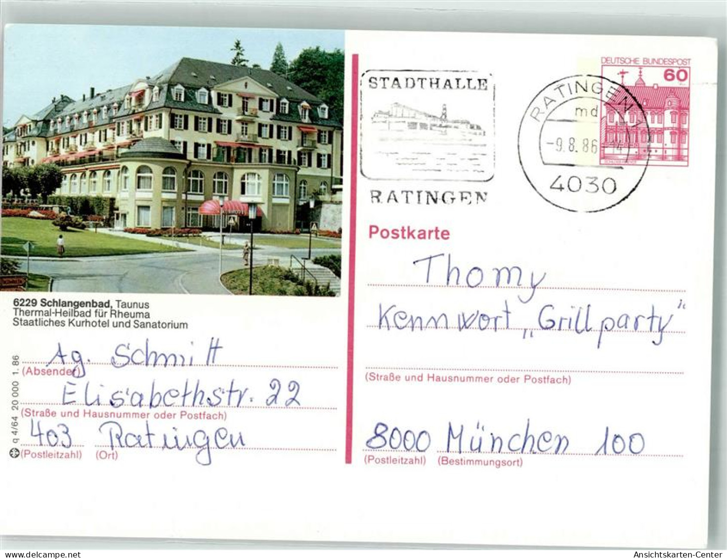 39608905 - Schlangenbad , Taunus - Andere & Zonder Classificatie