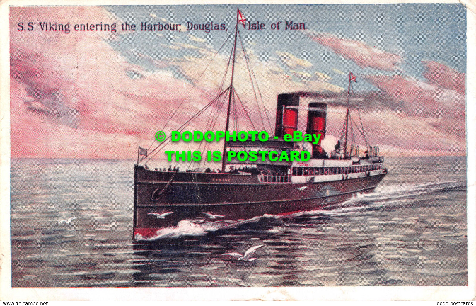 R531421 S. S. Viking Entering Harbour. Douglas. Isle Of Man. Boots Cash Chemists - Monde
