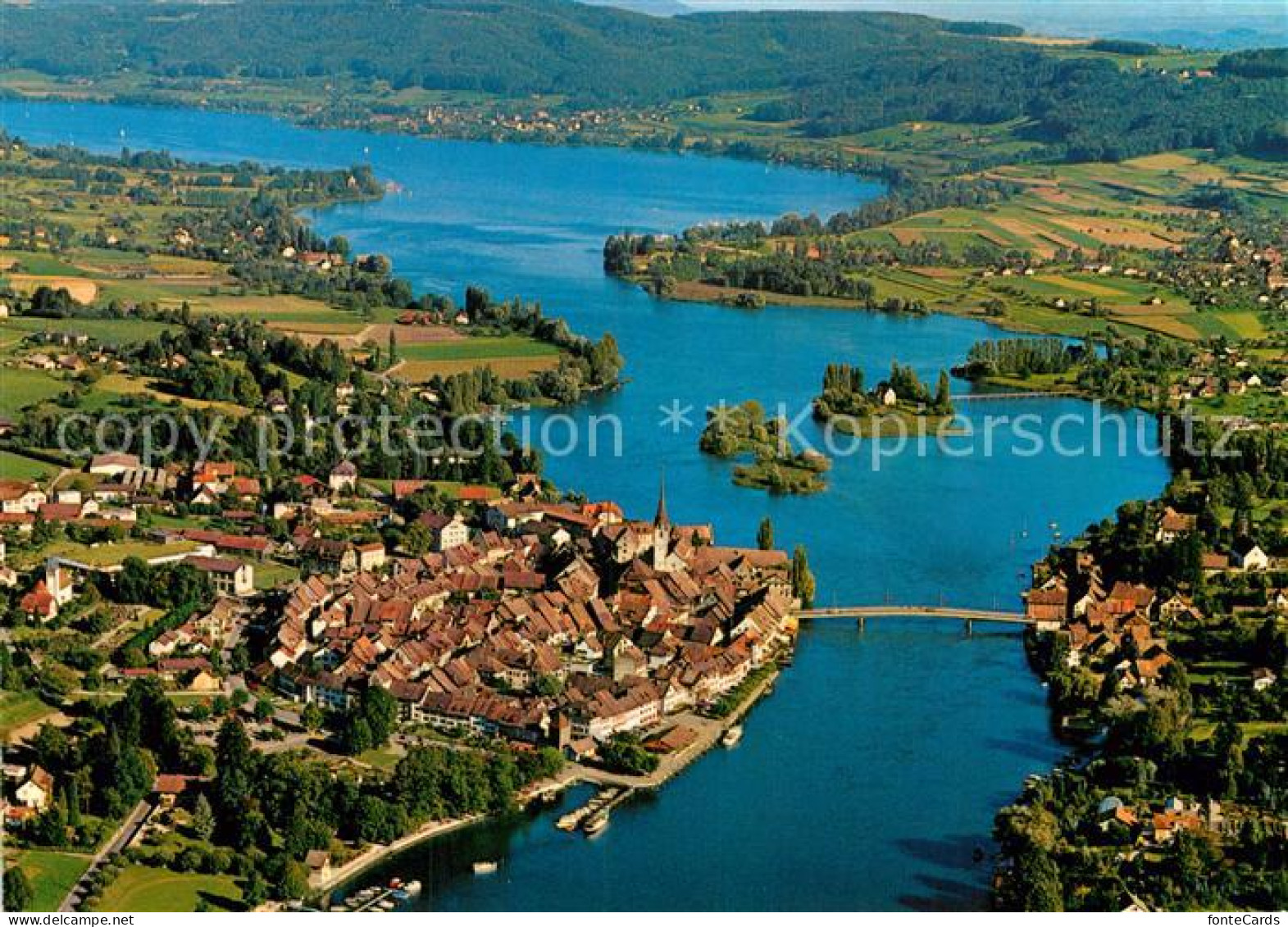 12947592 Stein Rhein Untersee Fliegeraufnahme Stein Rhein - Sonstige & Ohne Zuordnung