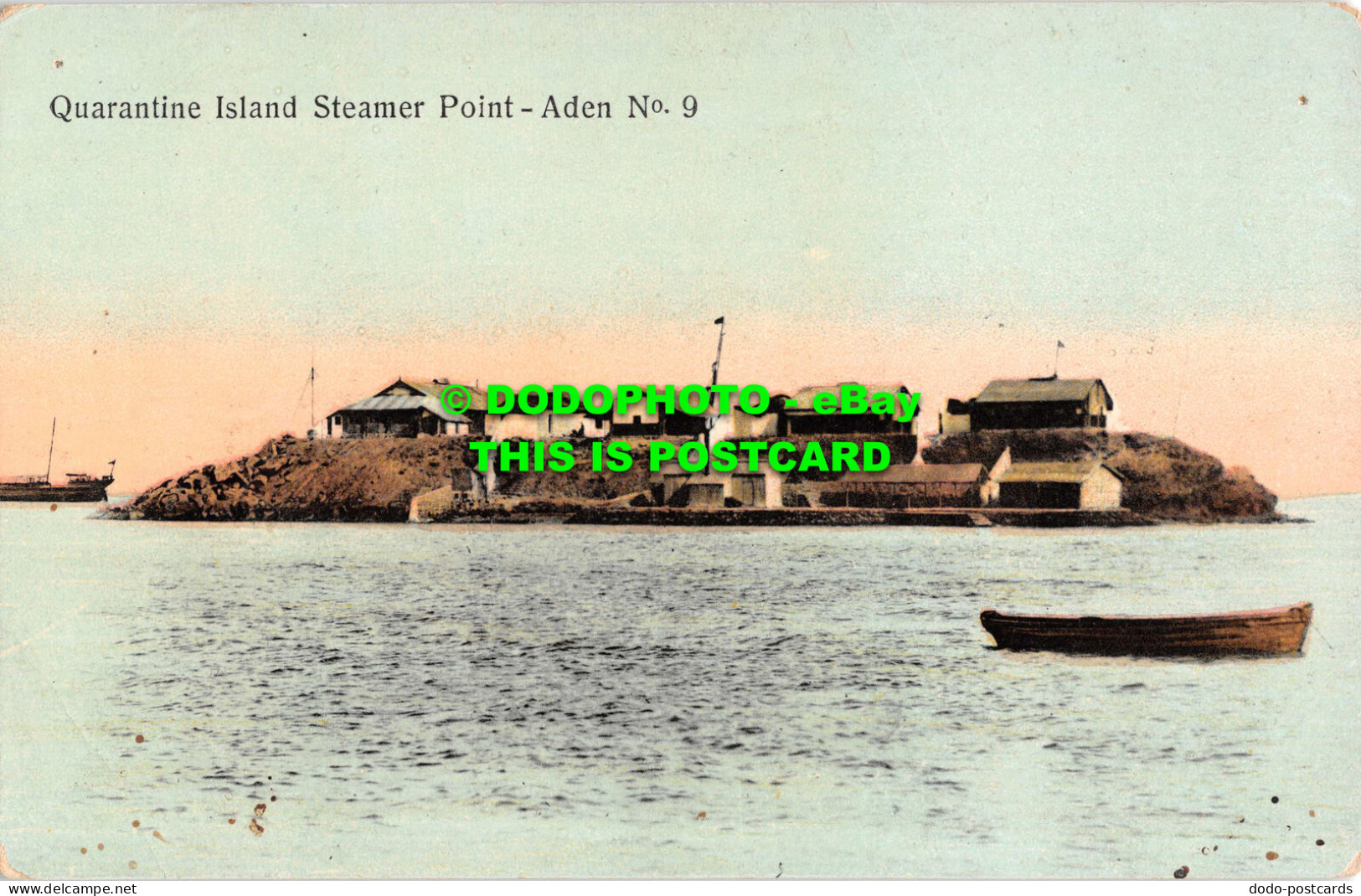 R530620 Quarantine Island Steamer Point. Aden. No. 9. I. Benghiat Son. Aden - Monde