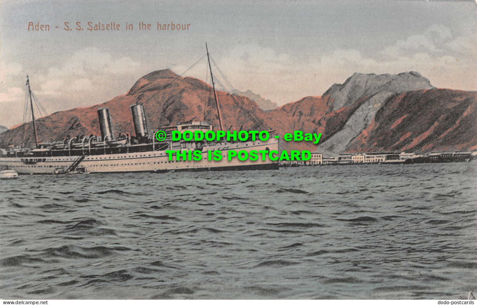 R530623 Aden. S. S. Salsette In Harbour. I. Benghiat - Monde