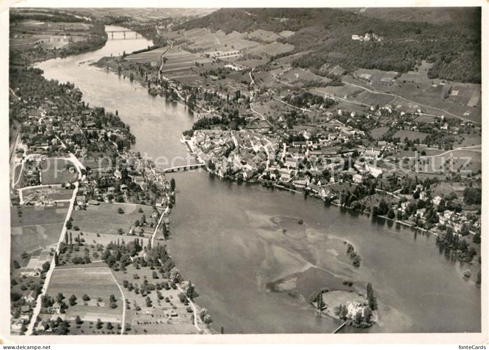 12945951 Stein Rhein Fliegeraufnahme Burg Hohenklingen Stein Rhein - Otros & Sin Clasificación