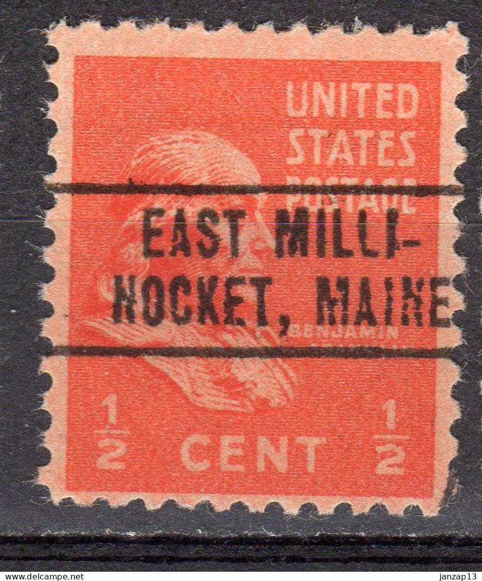 MM-445; USA Precancel/Vorausentwertung/Preo; EAST MILLINOCKET (ME), Type 749 - Préoblitérés