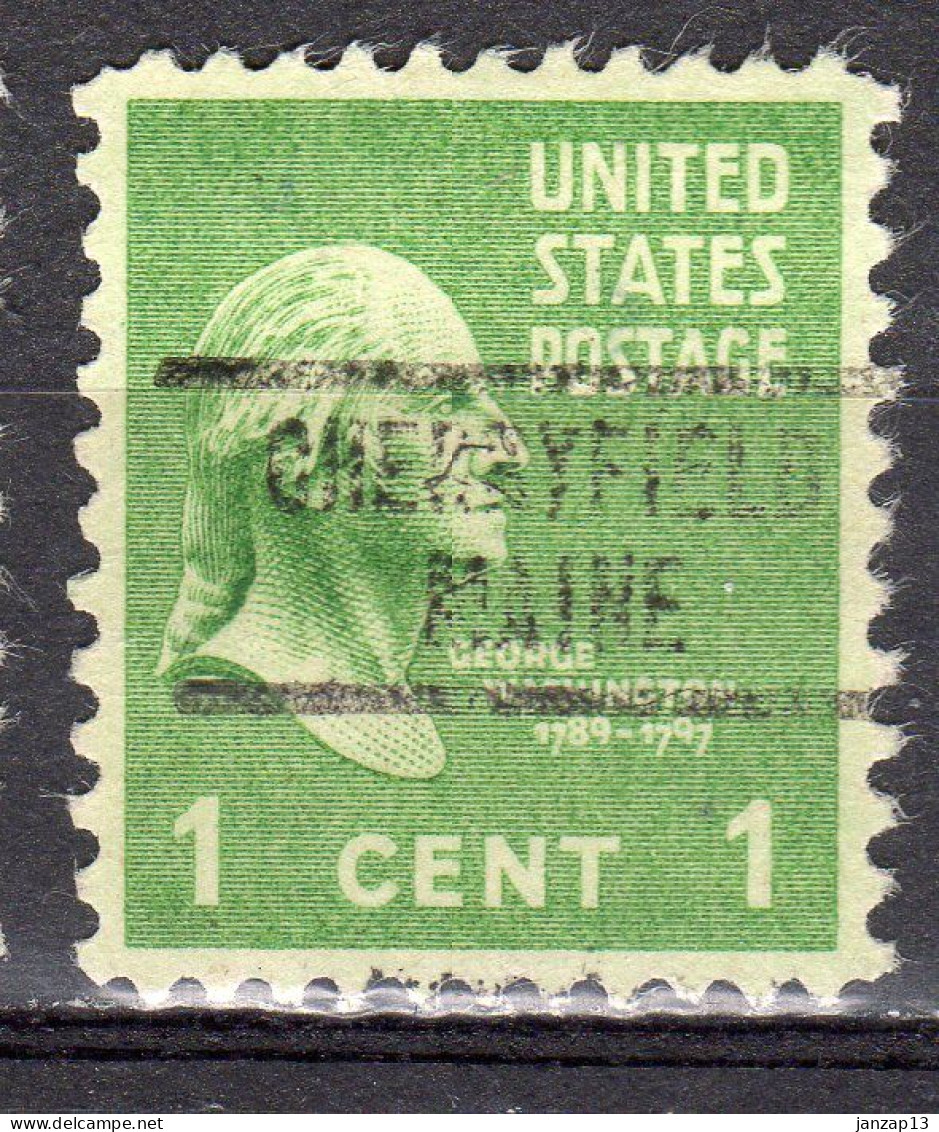 MM-443; USA Precancel/Vorausentwertung/Preo; CHERRYFIELD (ME), Type 734 - Preobliterati