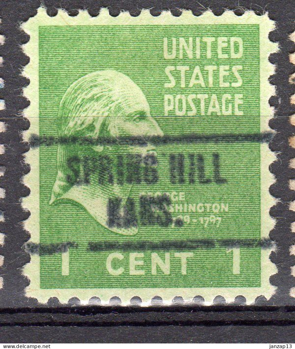 MM-403; USA Precancel/Vorausentwertung/Preo; SPRING HILL (KS), Type 734 - Prematasellado