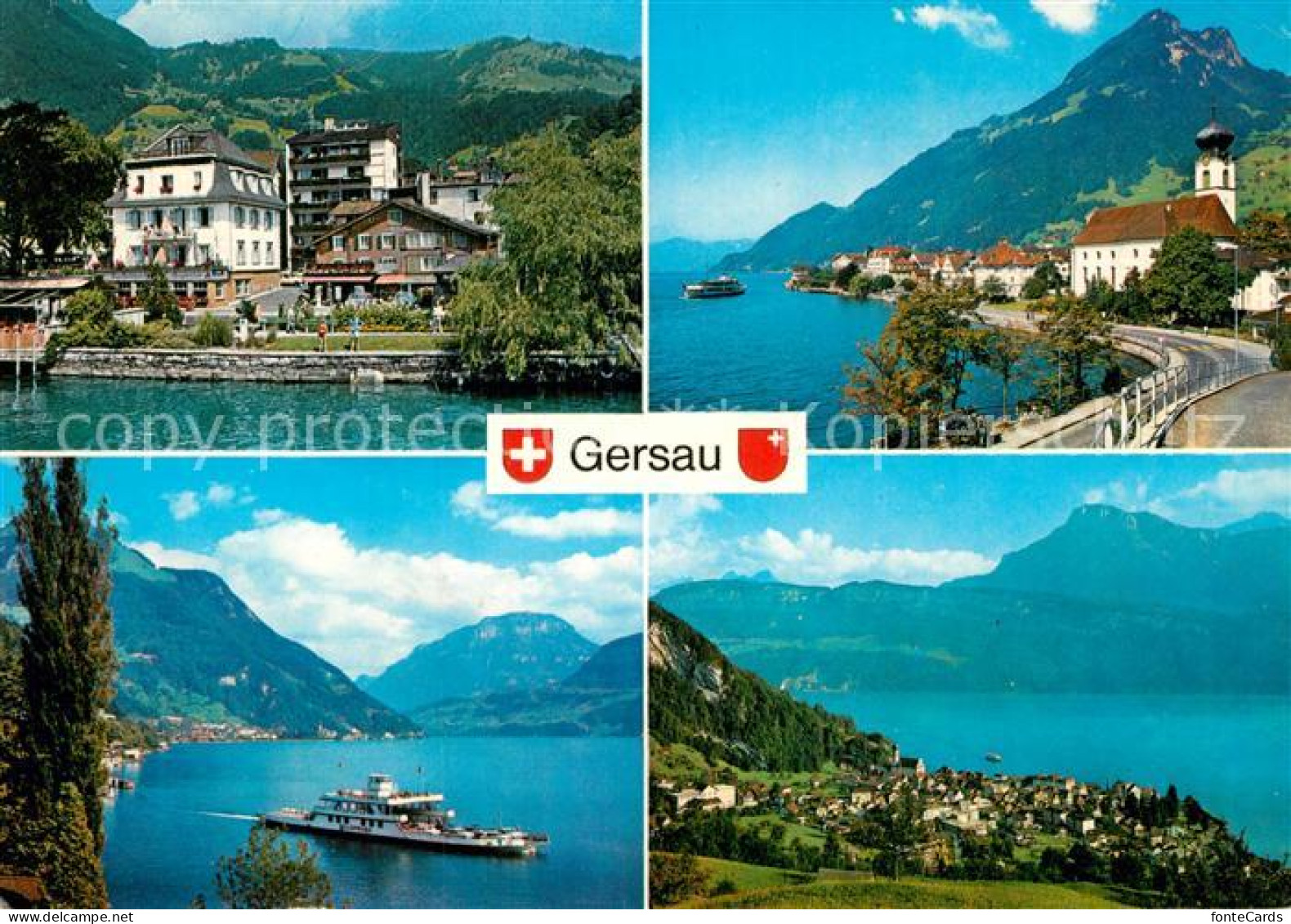 12943820 Gersau Vierwaldstaettersee Teilansichten Gersau - Sonstige & Ohne Zuordnung