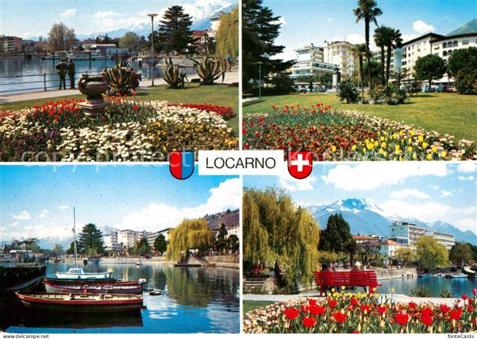 12942824 Locarno TI Park Bootshafen Locarno TI - Autres & Non Classés