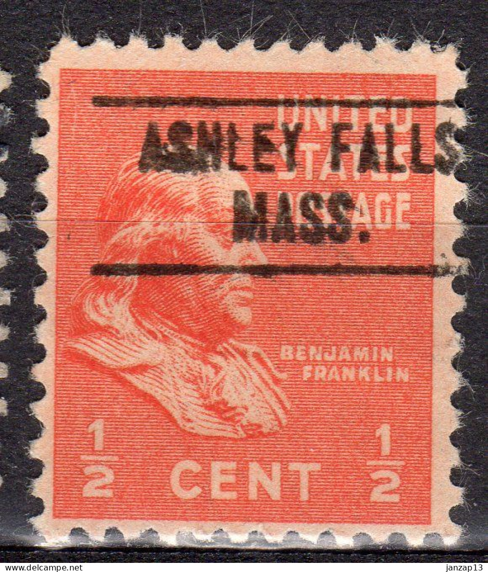 MM-495; USA Precancel/Vorausentwertung/Preo; ASHLEY FALLS (MA), Type 748 - Precancels