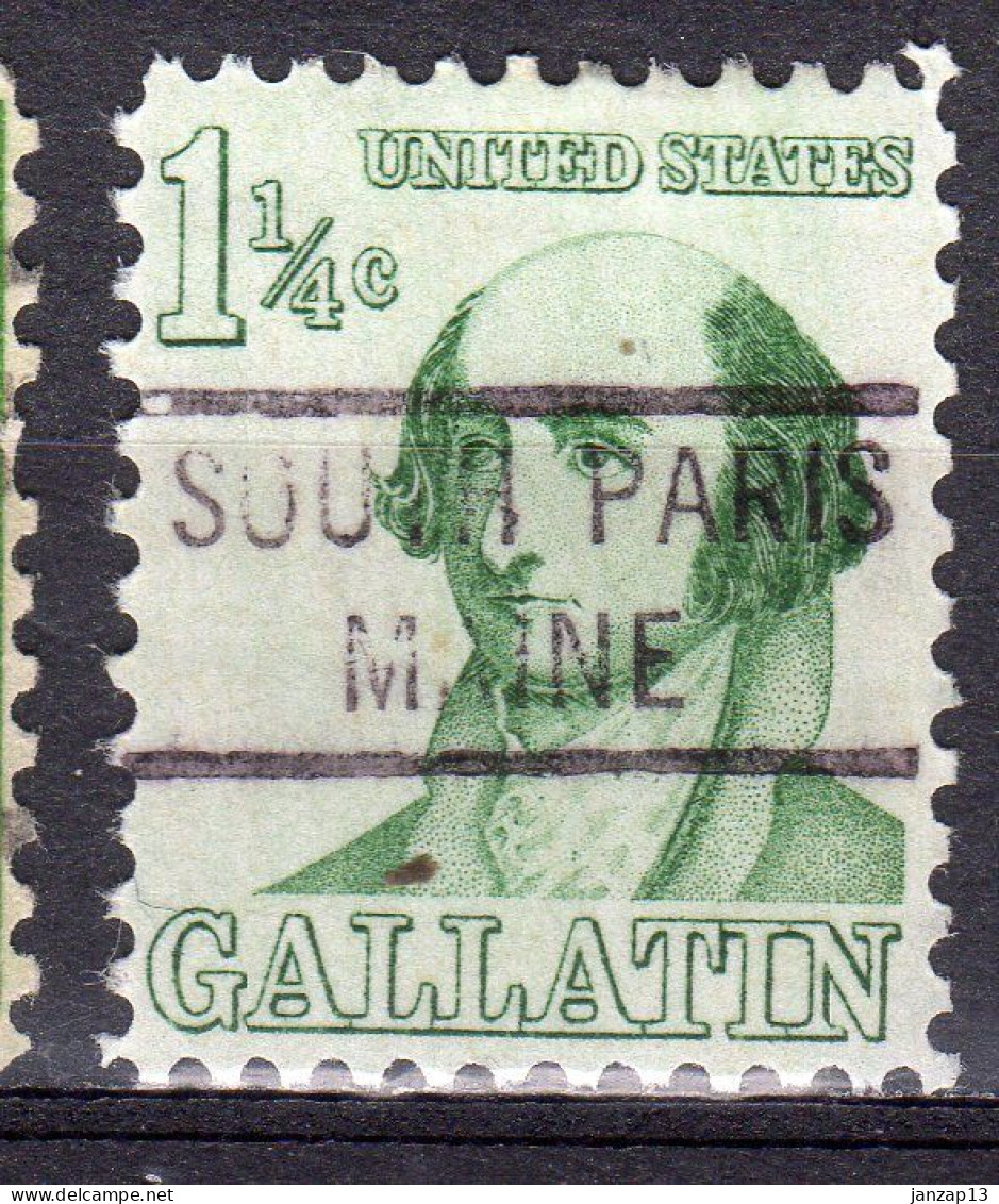 MM-472; USA Precancel/Vorausentwertung/Preo; SOUTH PARIS (ME), Type 821 - Preobliterati