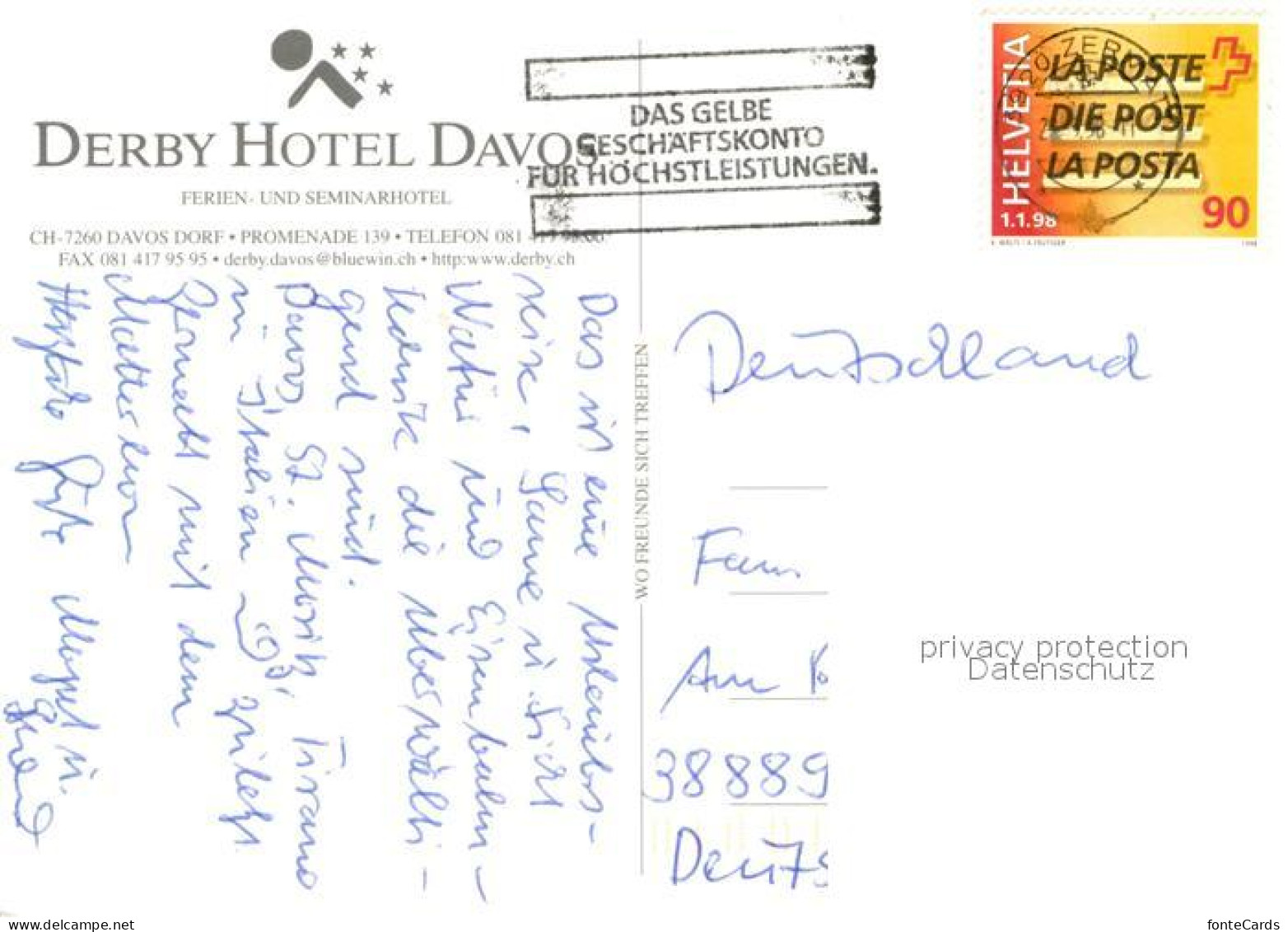 12942540 Davos Dorf GR Derby Hotel Davos Schwimmbad Davos - Andere & Zonder Classificatie