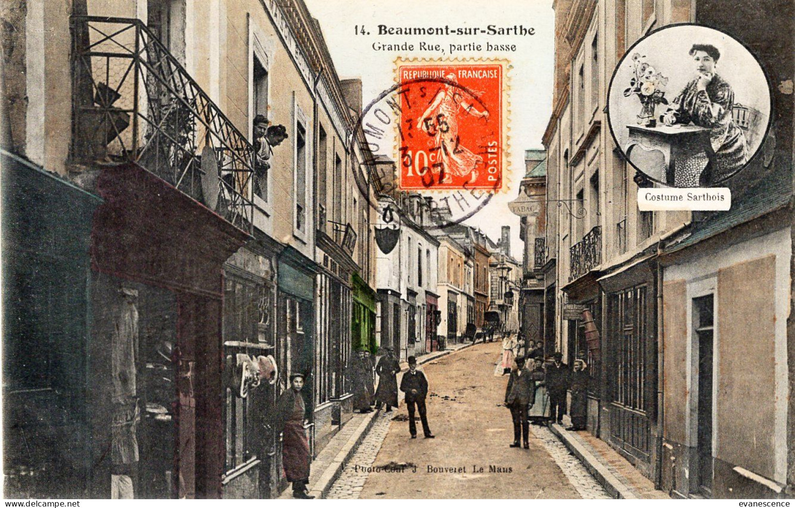 Beaumont  : Grande Rue      ///  REF Avril 24 ///  BO.72 - Beaumont Sur Sarthe