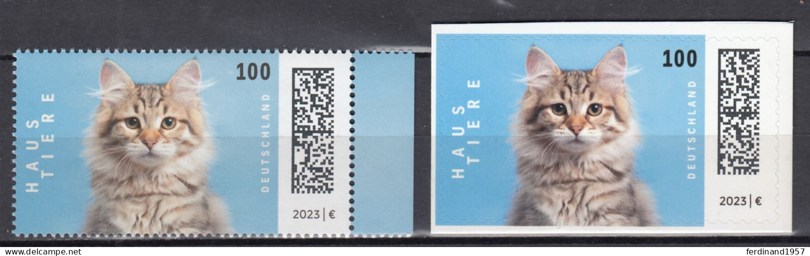 BRD 2023 Mi.3748+3751-SK Als Postfrische** Werte- „Katze“ MNH - Ungebraucht