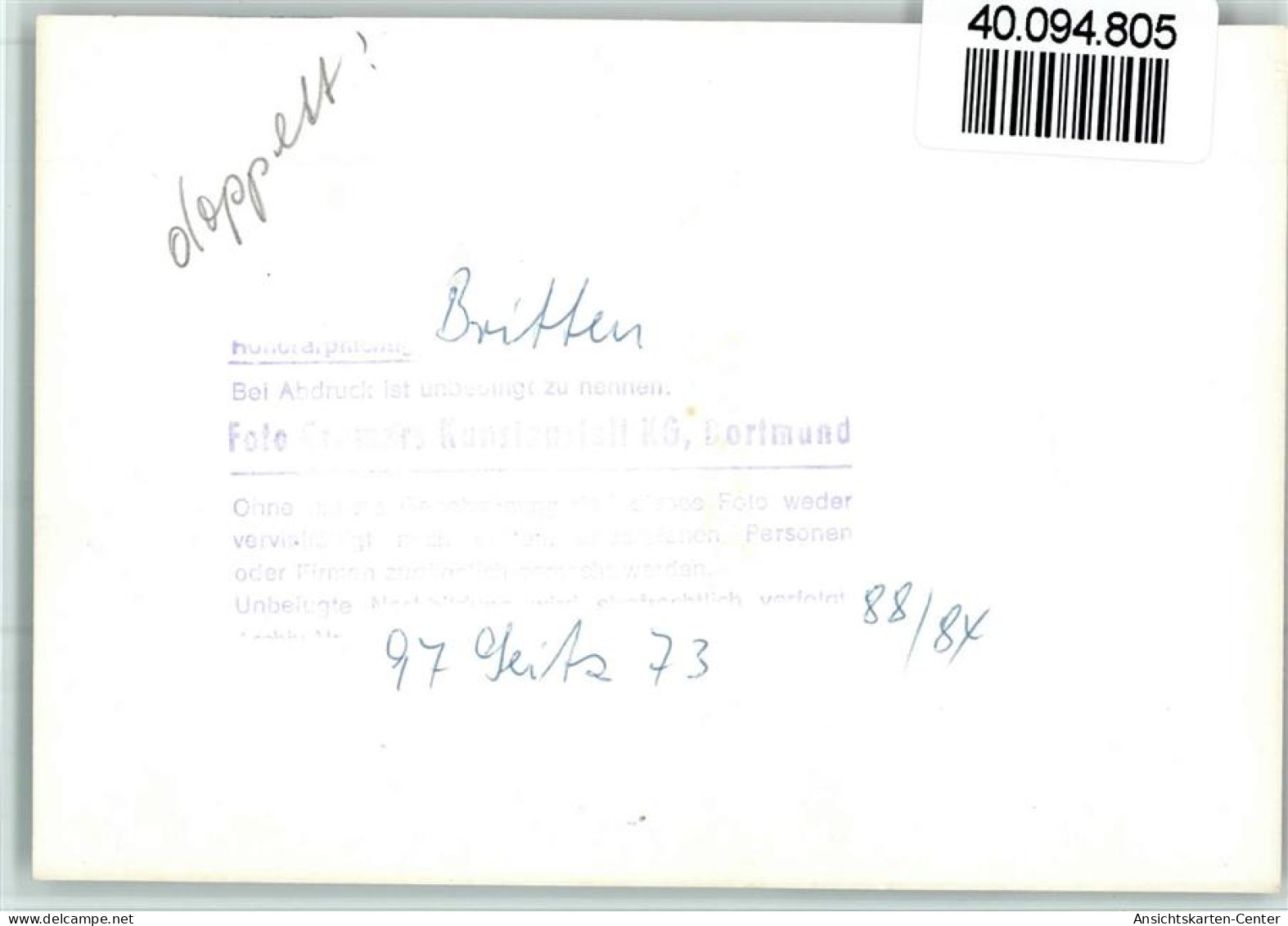 40094805 - Britten , Saar - Other & Unclassified