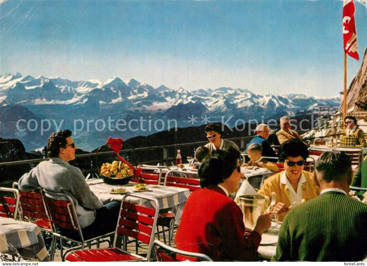 12940560 Pilatus Kulm Hotel Pilatus Terrasse Berner Alpen Pilatus  - Autres & Non Classés
