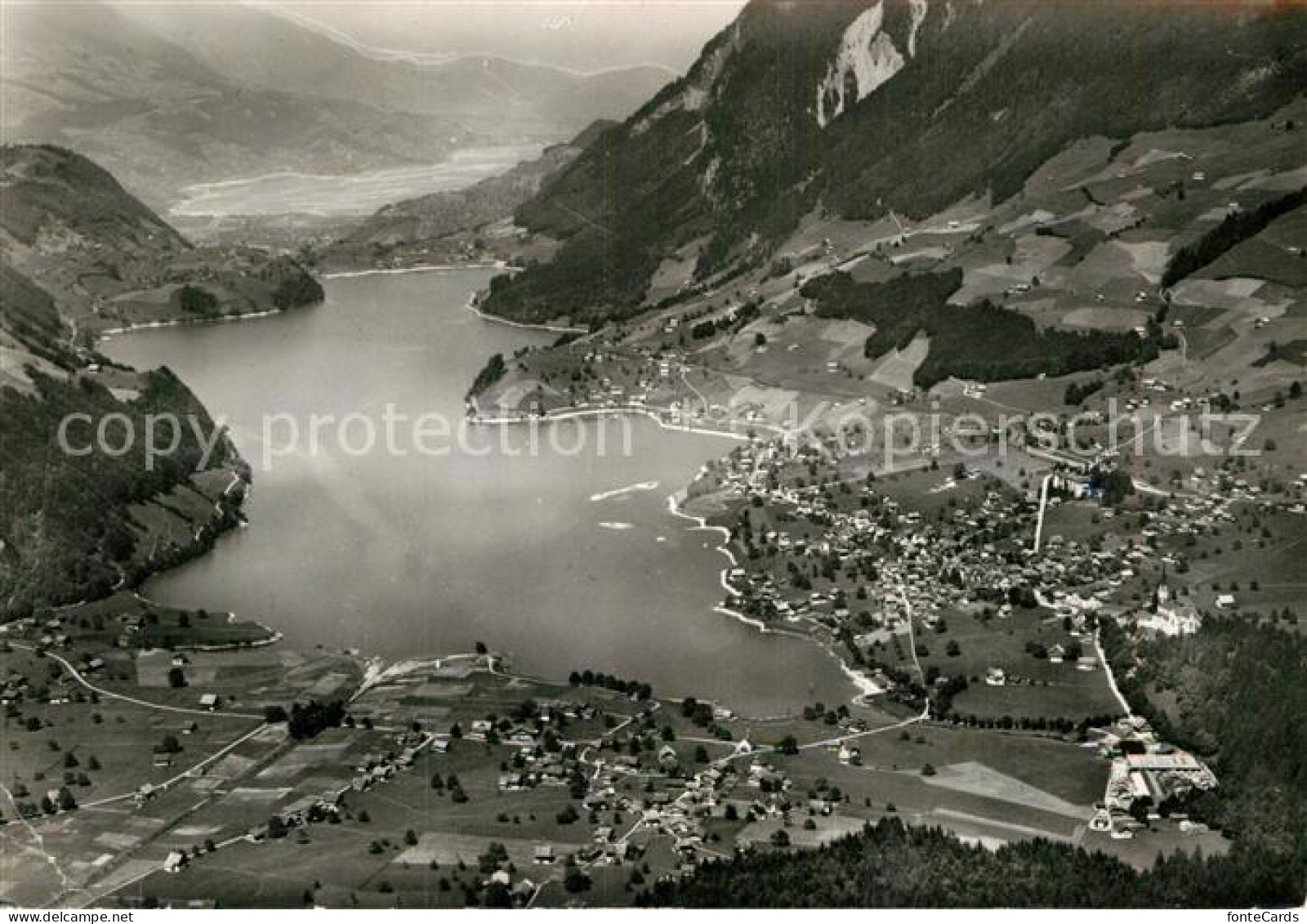 12940380 Lungern Lungernsee Alpen Fliegeraufnahme Lungern - Andere & Zonder Classificatie