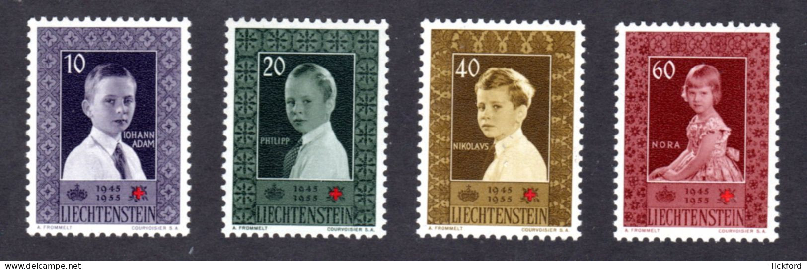 LIECHTENSTEIN 1955 - Yvert N° 300/303 - NEUFS ** LUXE / MNH - 4 Valeurs, TB - Unused Stamps