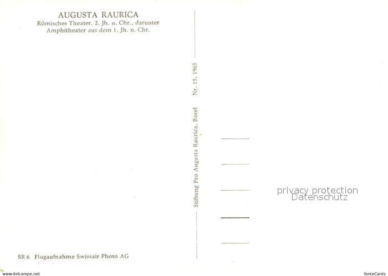 12939773 Augusta Raurica Roemisches Theater Amphitheater Fliegeraufnahme Basel - Altri & Non Classificati