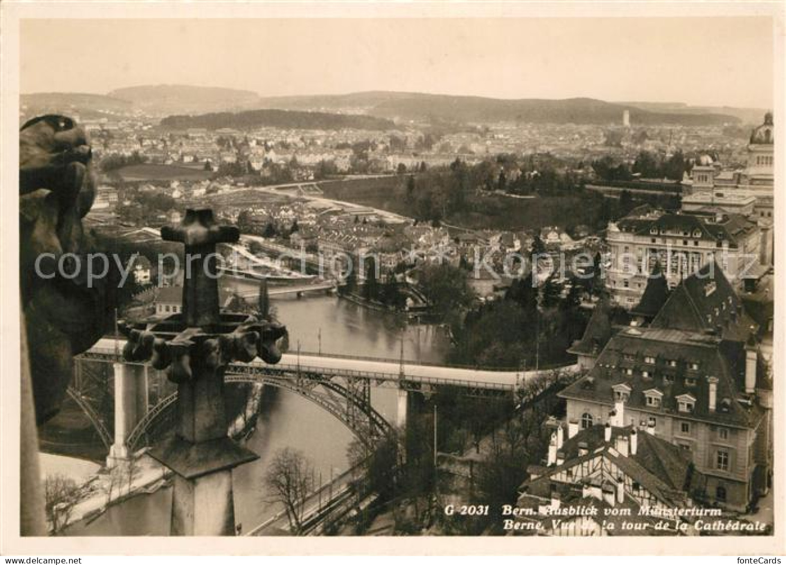 12939701 Bern BE Stadtpanorama Ausblick Vom Muensterturm Bern - Sonstige & Ohne Zuordnung