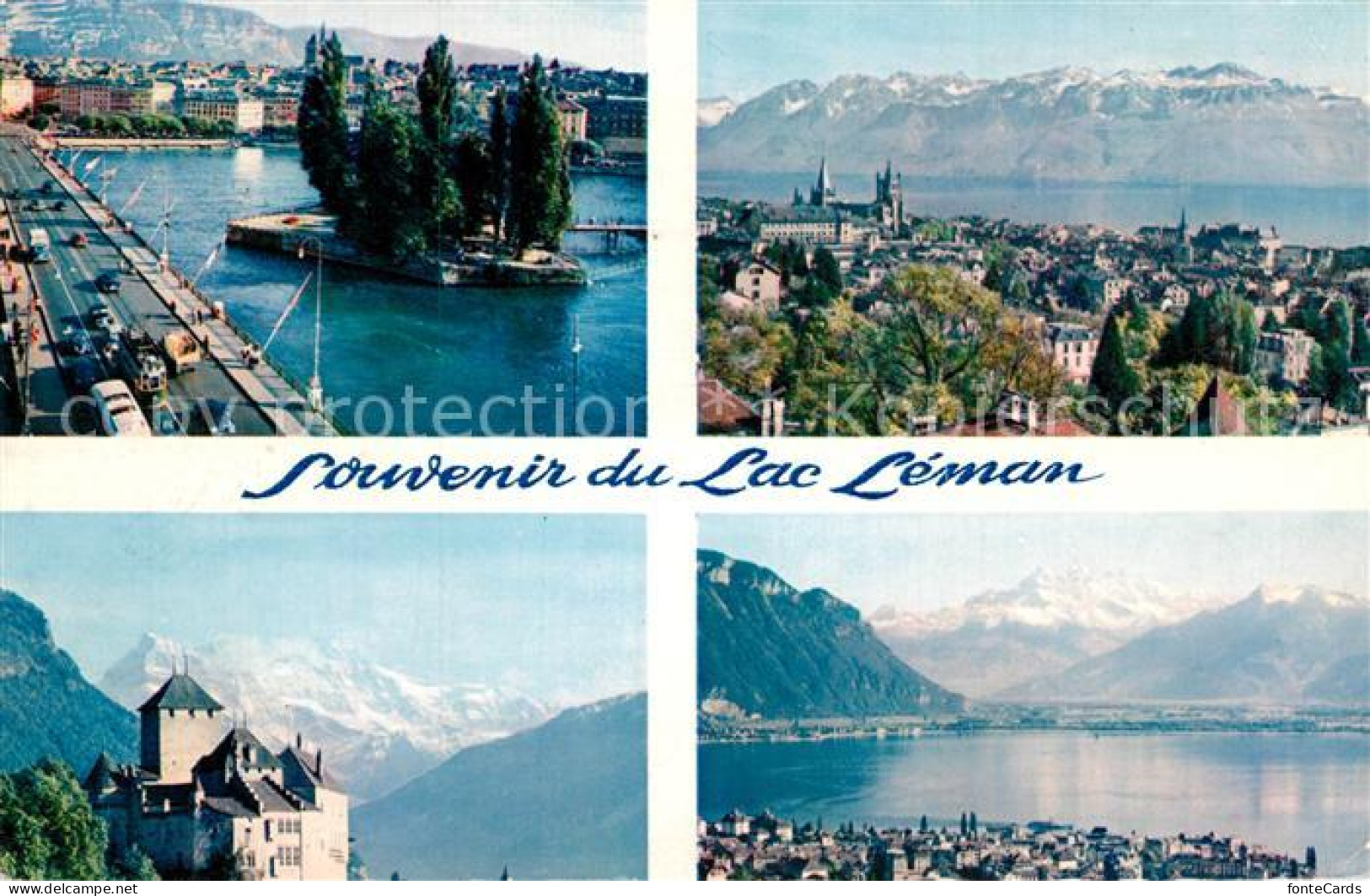 12938662 Lac Leman Genfersee Geneve Lausanne Chateau De Chillon Montreux Lac Lem - Altri & Non Classificati