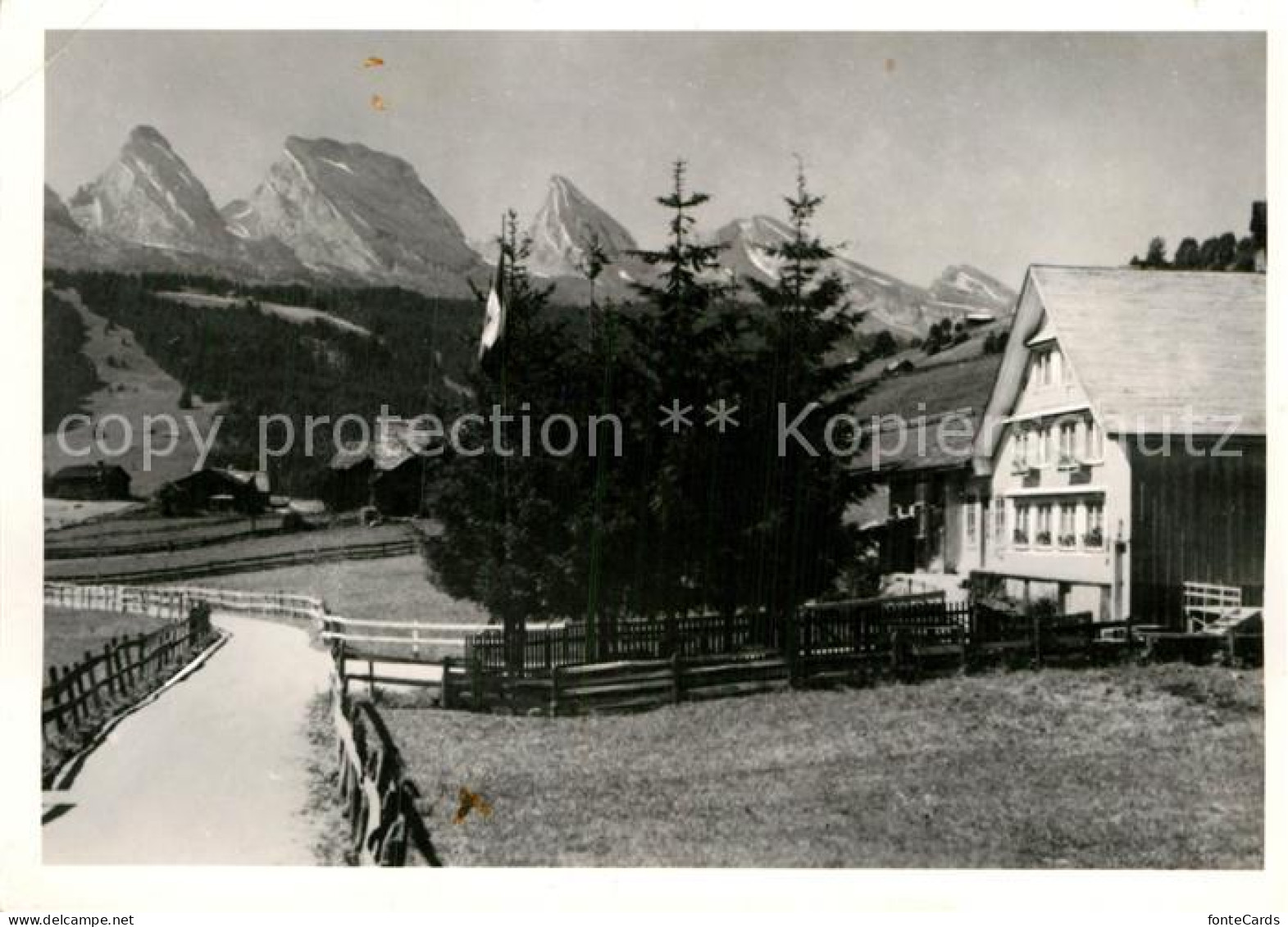 12938291 Unterwasser Toggenburg Wirtschaft Zum Alpli Weg Zum Saentis Appenzeller - Autres & Non Classés