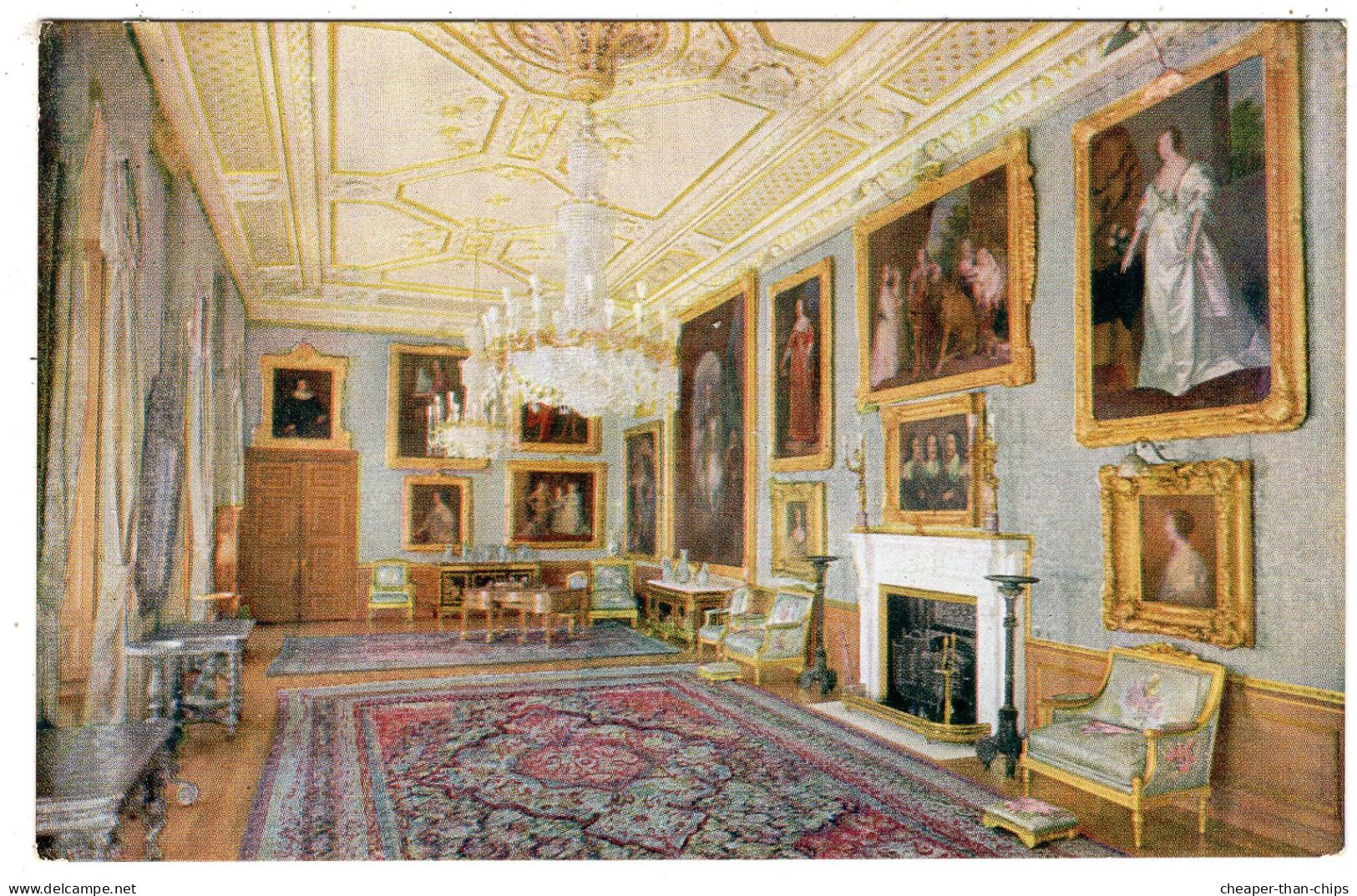 WINDSOR CASTLE - State Appartments - Van Dyck Room - Tuck Official Oilette - Set C - Windsor Castle