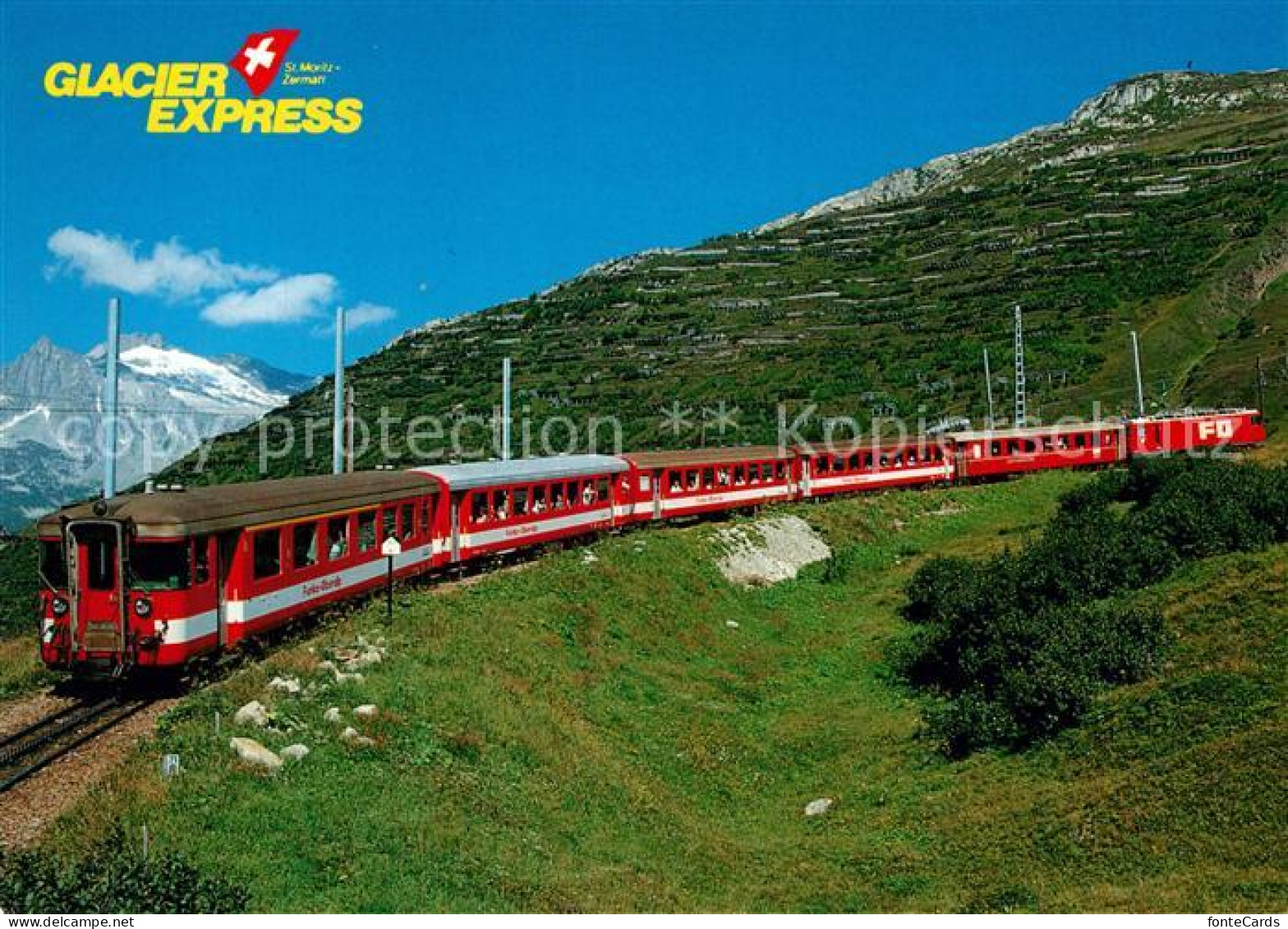 12937774 Furka-Oberalp-Bahn Glacier-Express Andermatt  Furka-Oberalp-Bahn - Andere & Zonder Classificatie