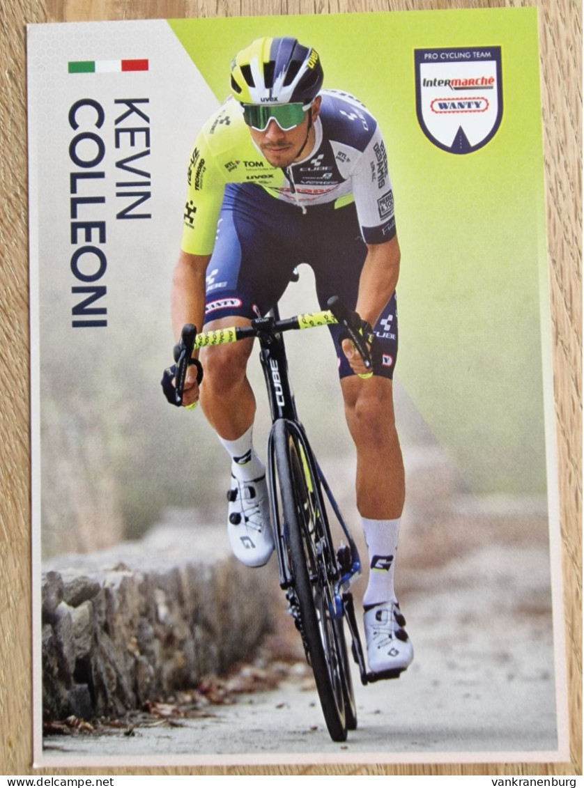 Card Kevin Colleoni - Team Intermarche-Wanty - 2024 - Cycling - Cyclisme - Ciclismo - Wielrennen - Cyclisme