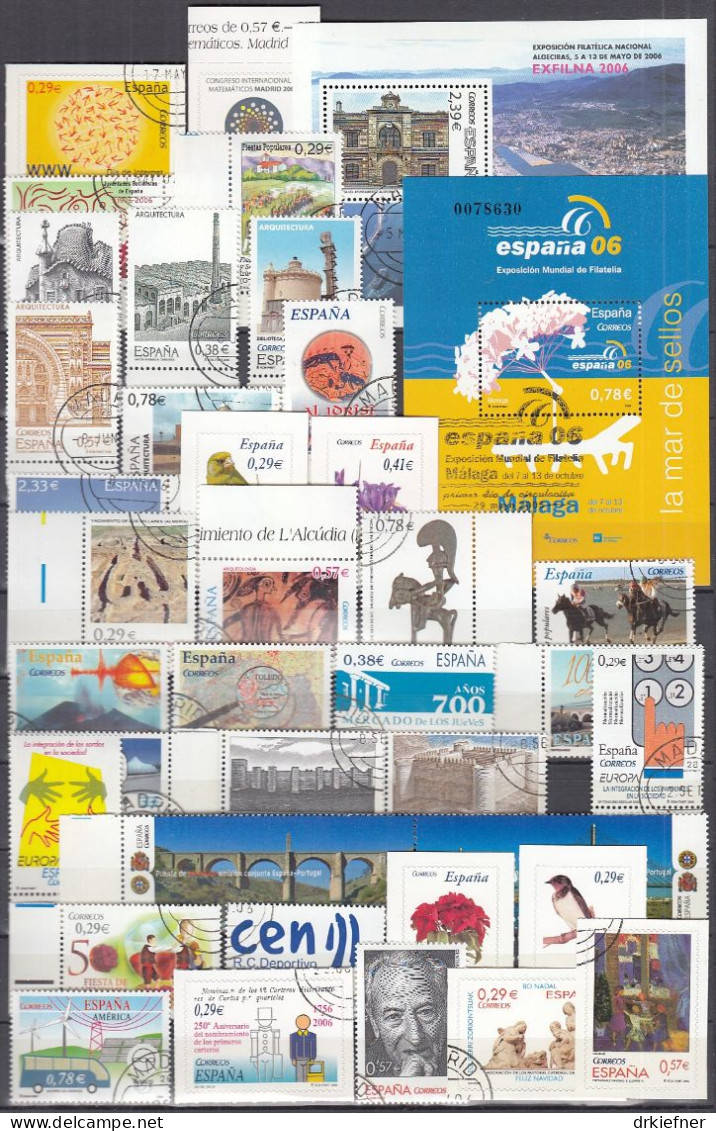 SPANIEN  4099-4184, Gestempelt, Aus Jahrgang 2006 - Usados