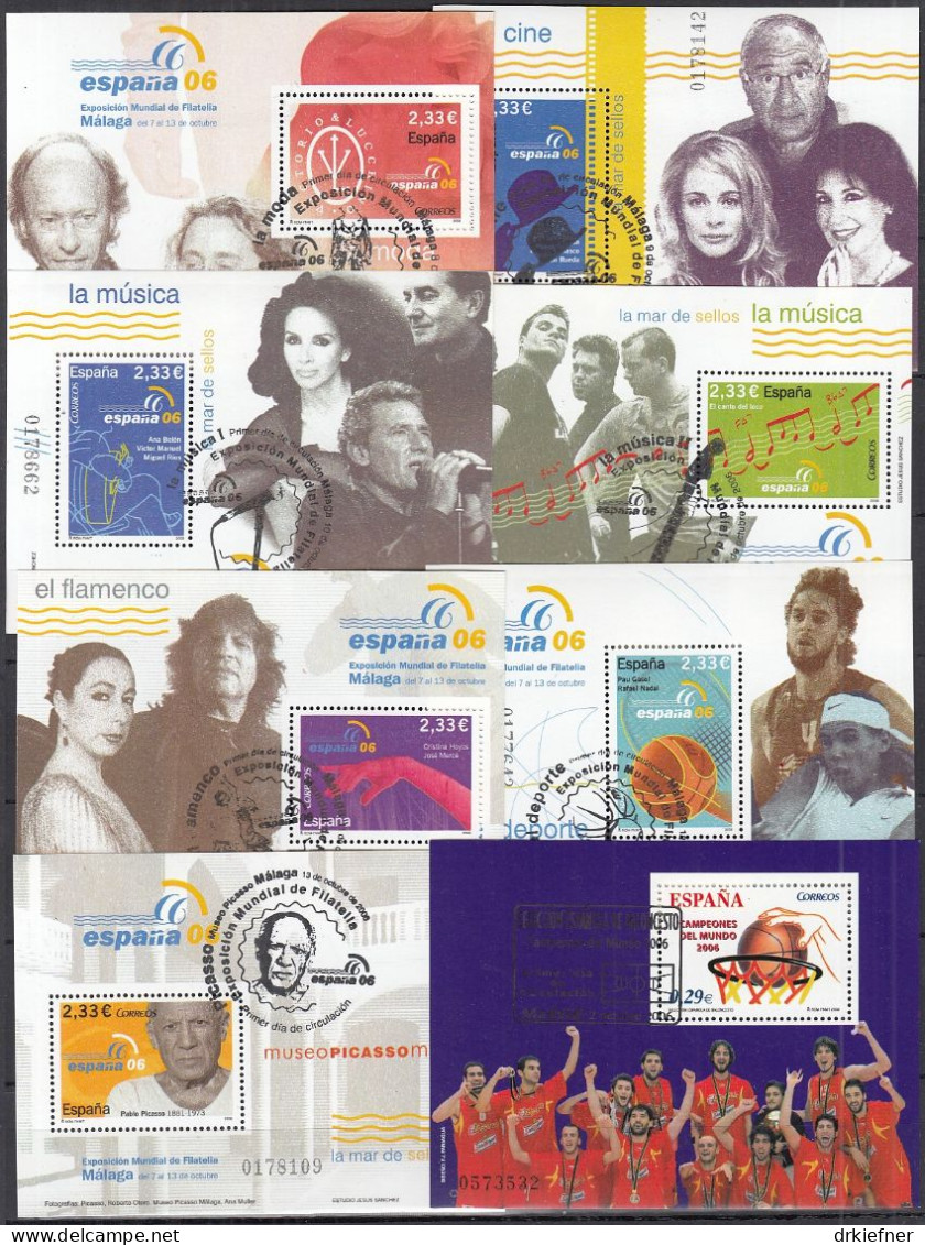 SPANIEN  4099-4184, Gestempelt, Aus Jahrgang 2006 - Used Stamps