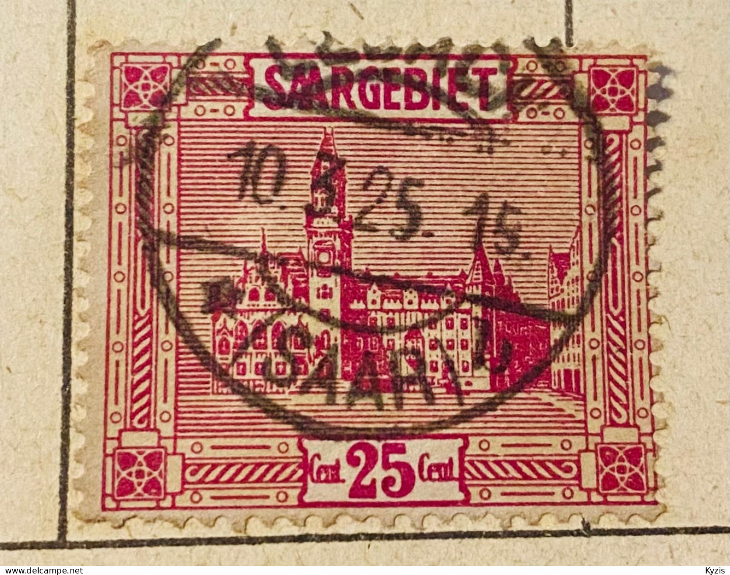 SARRE - Territoire Du Bassin De La Sarre (Saargebiet) – Défaut « e » De CENT - BELLE OBLITÉRATION - Used Stamps