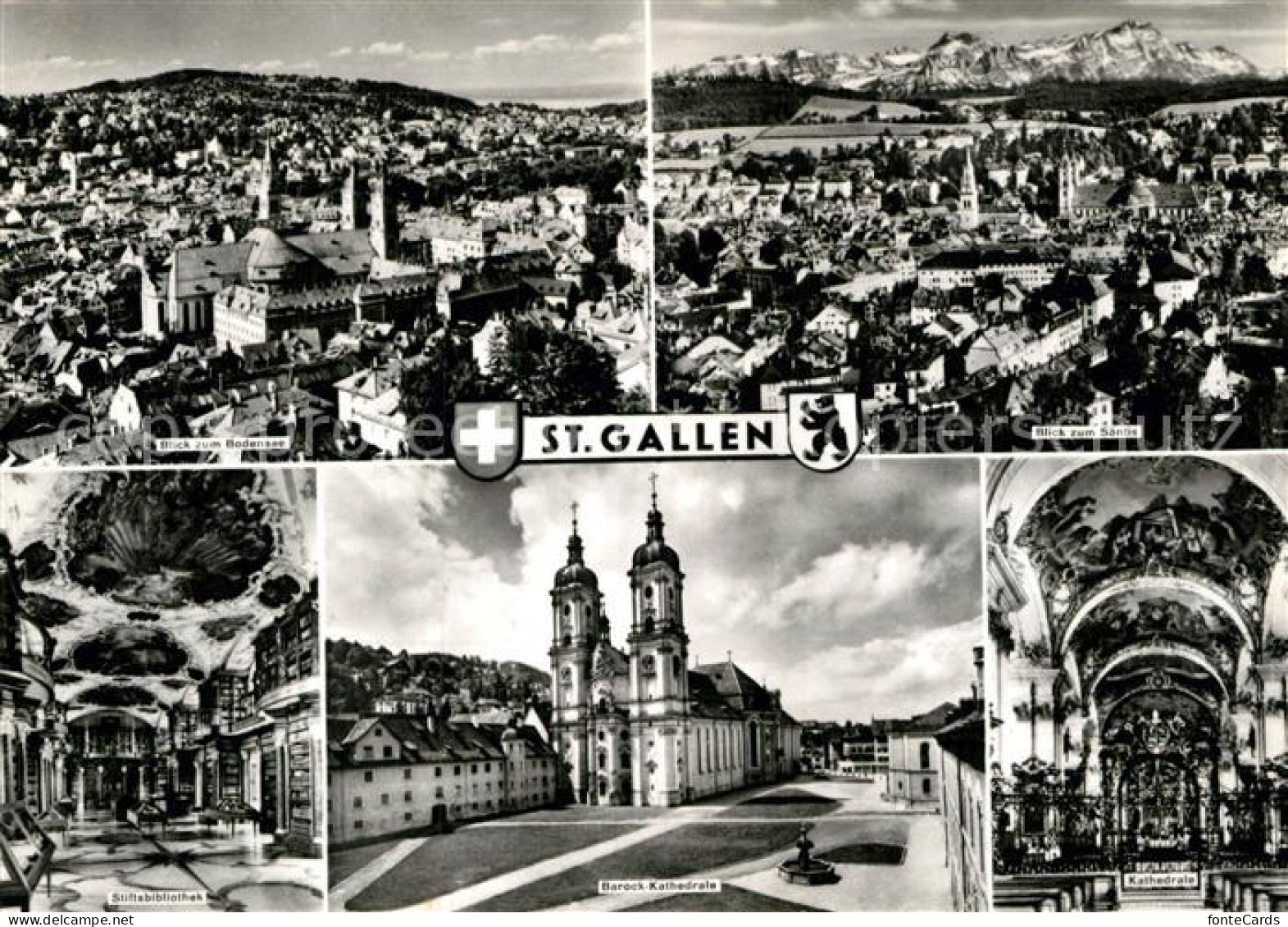 12929058 St Gallen SG Saentis Bodensee Barock Kathedrale Stiftsbibliothek St Gal - Autres & Non Classés