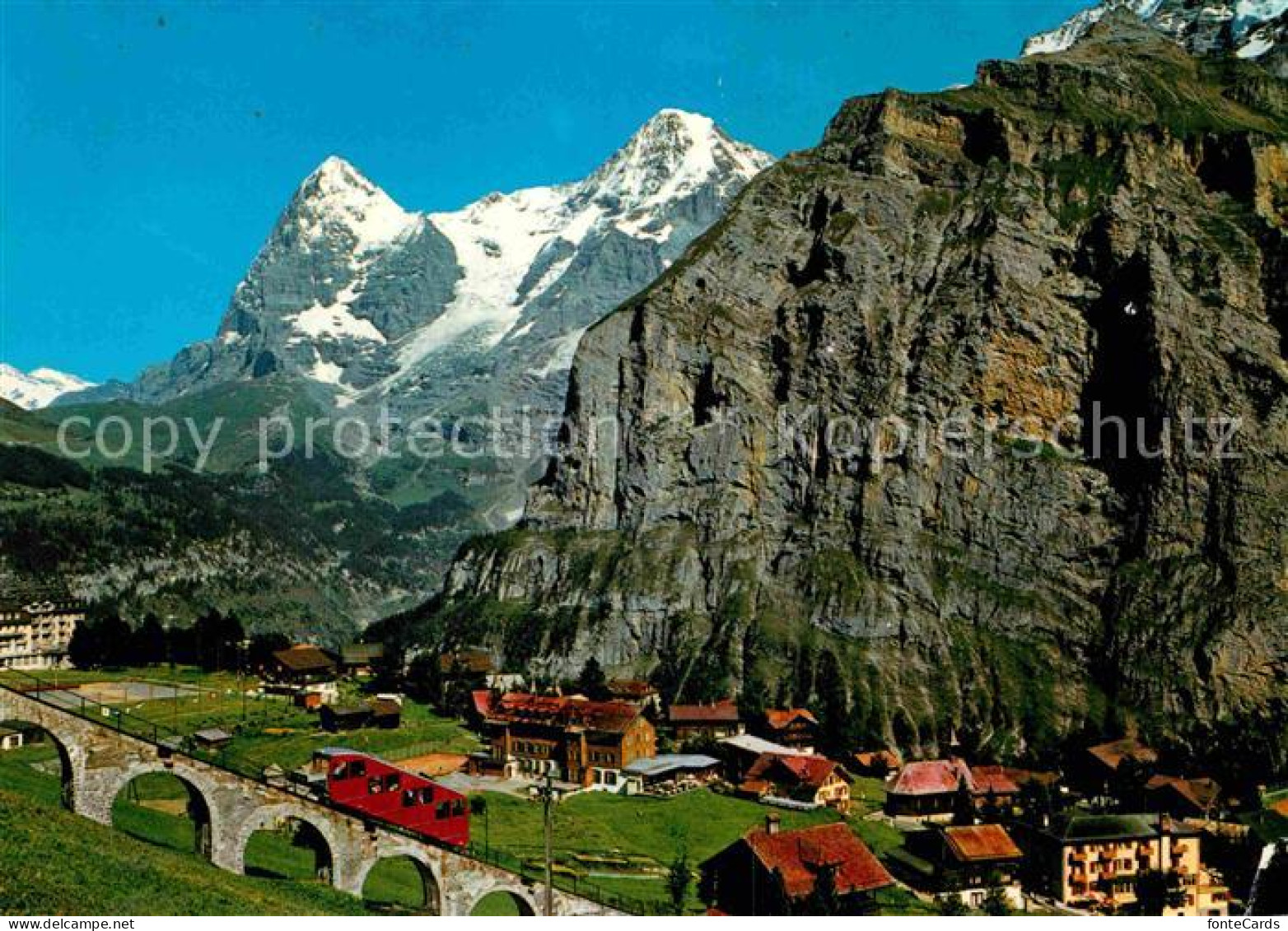 12928884 Muerren BE Allmendhubelbahn Blick Zu Eiger Und Moench Berner Alpen Muer - Sonstige & Ohne Zuordnung