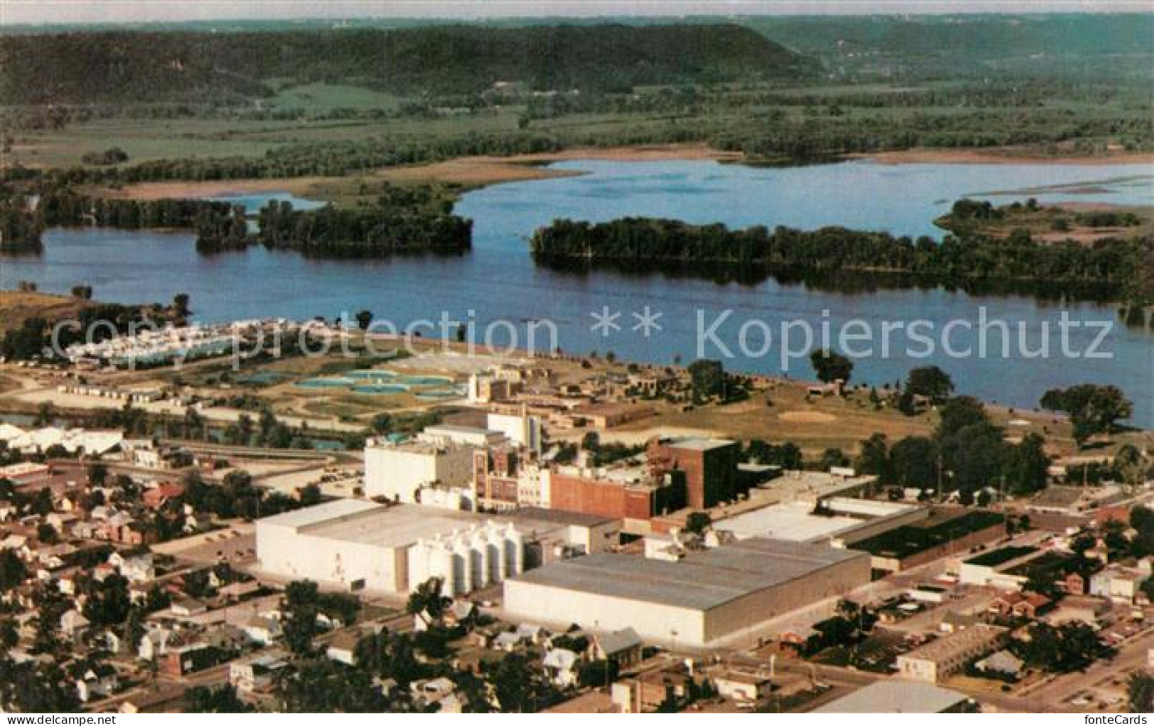 12928673 La_Crosse_Wisconsin Aerial View G. Heileman Brewery  - Other & Unclassified