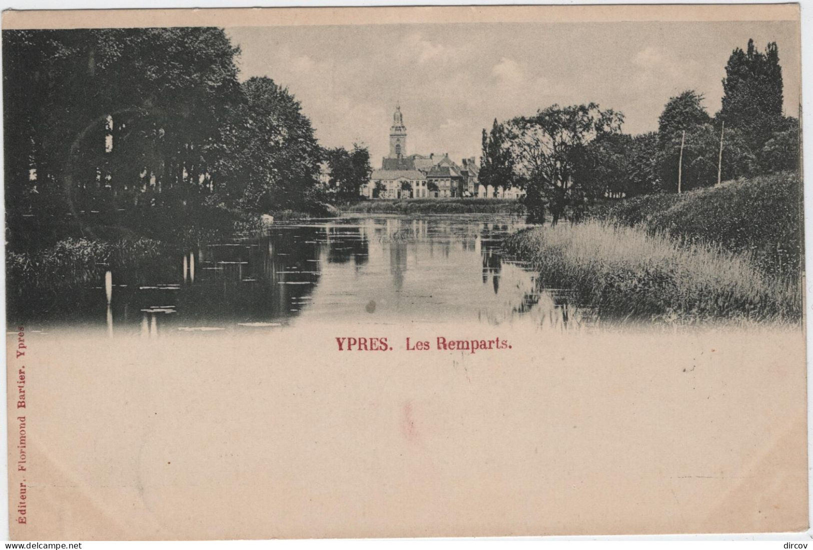 Ieper - Les Remparts (Bartier) (gelopen Kaart Van Voor 1900 Met Zegel) - Ieper