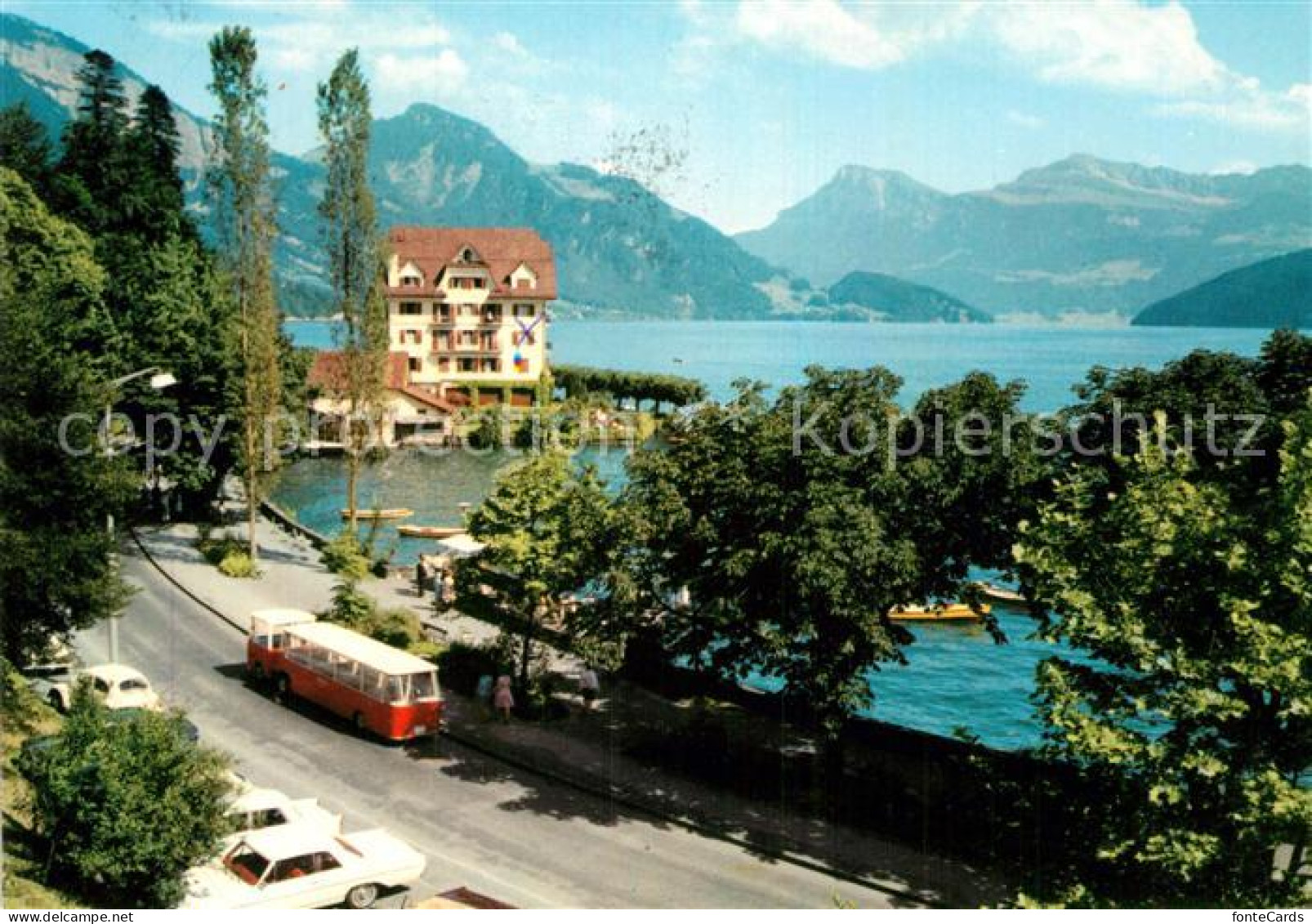 12926693 Weggis Vierwaldstaettersee Teilansicht Uferstrasse  Weggis - Otros & Sin Clasificación