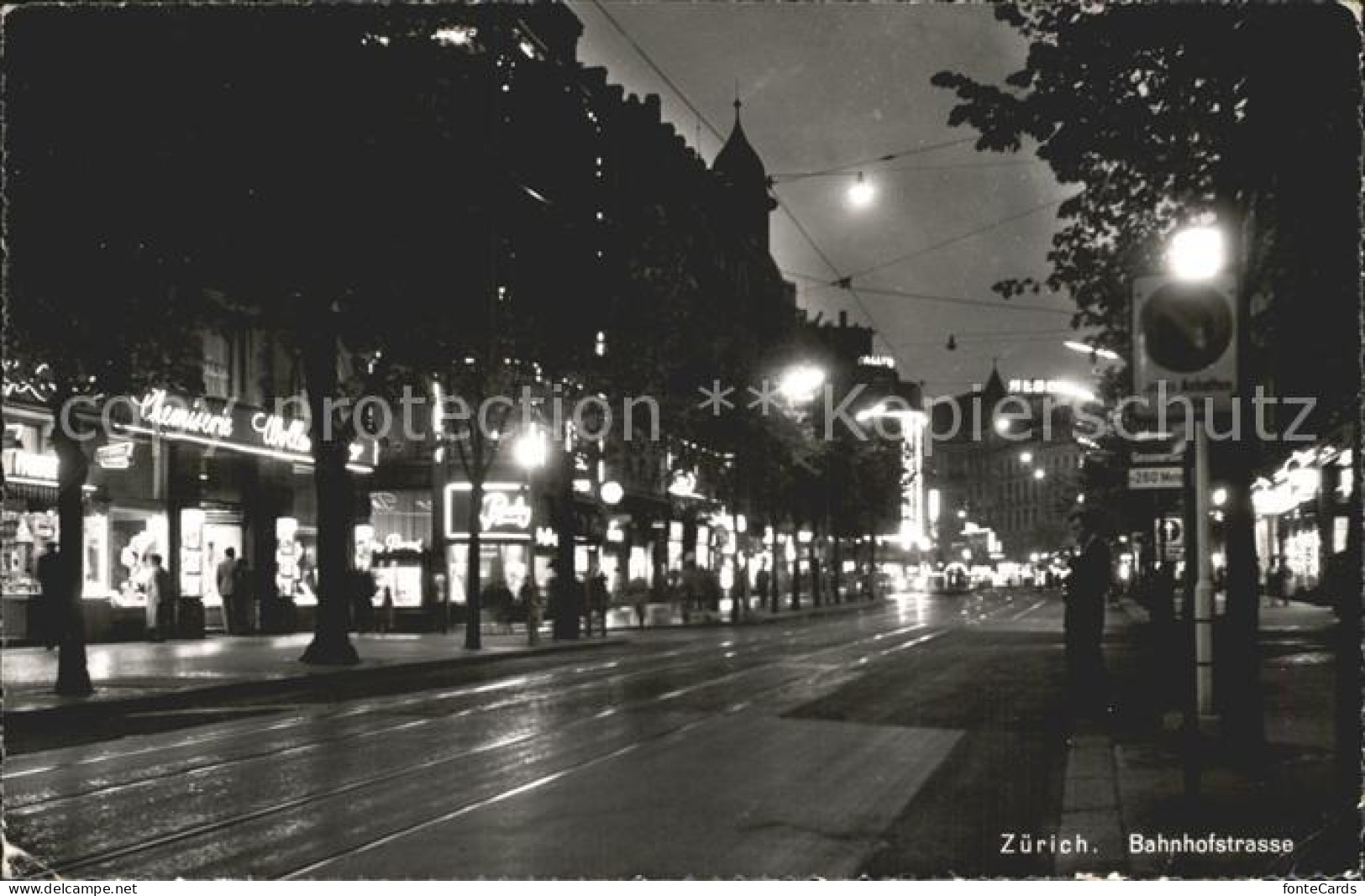 12922428 Zuerich Bahnhofstrasse Bei Nacht Zuerich - Andere & Zonder Classificatie