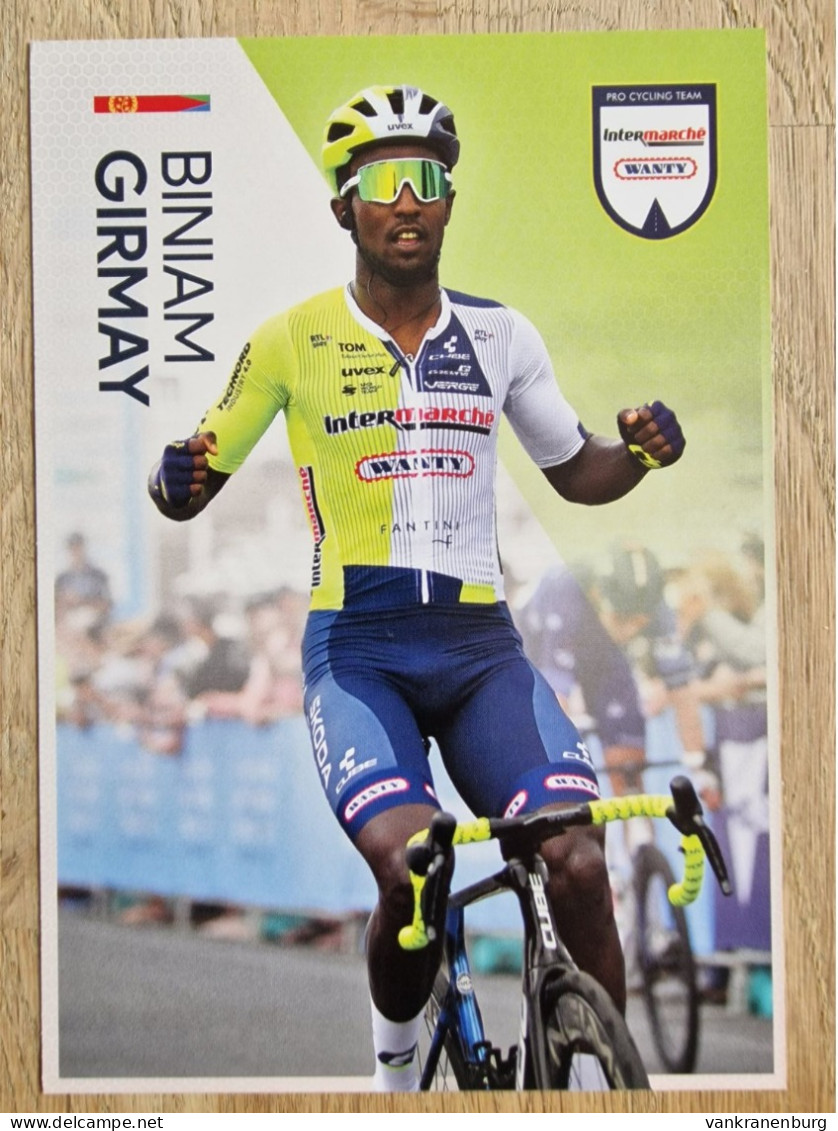 Card Biniam Girmay - Team Intermarche-Wanty - 2024 - Cycling - Cyclisme - Ciclismo - Wielrennen - Ciclismo